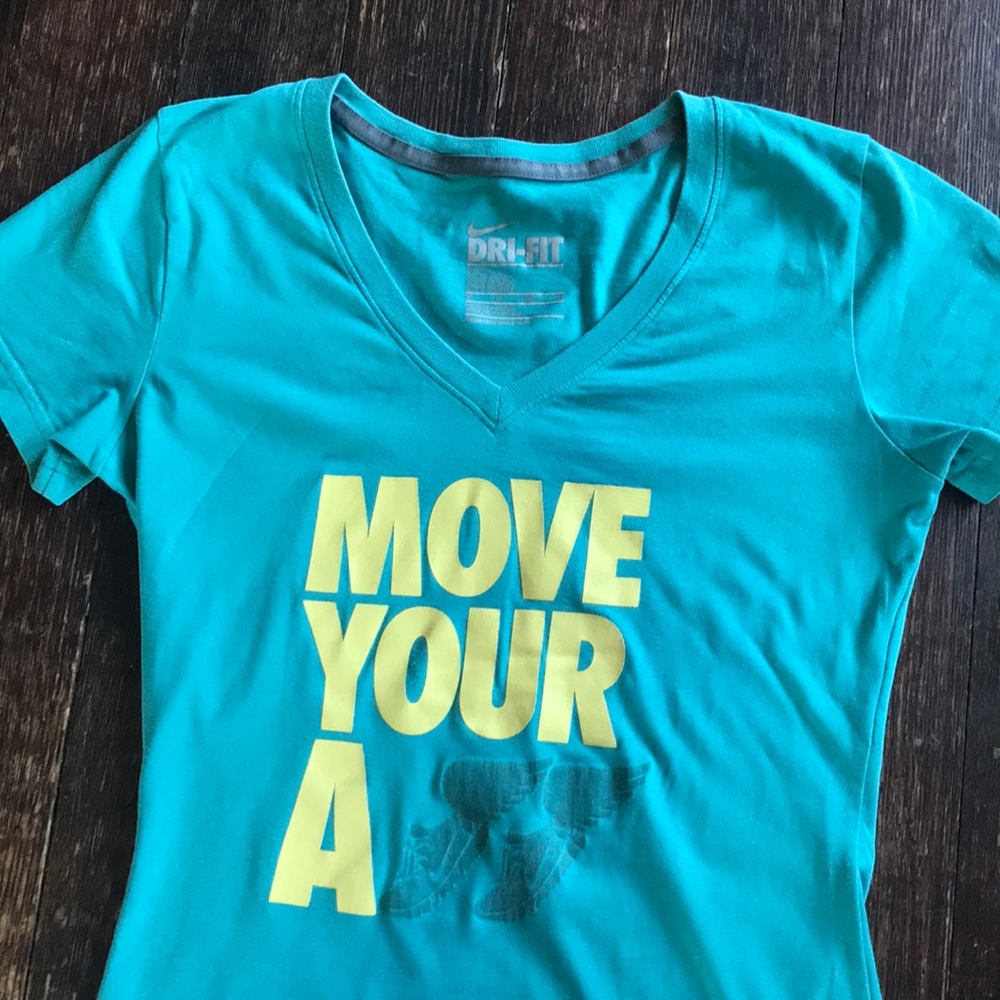 Teal blue Nike Dri-fit Tee